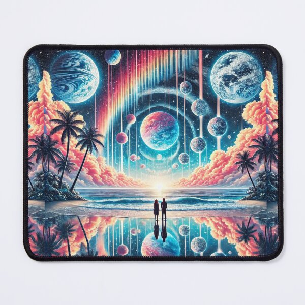 Item preview, Cosmic Couple Winter Wonderland: Infinite Tropical Snowstorm Serenity designed and sold by Meta2Physical.