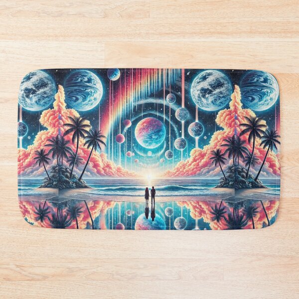 Item preview, Cosmic Couple Winter Wonderland: Infinite Tropical Snowstorm Serenity designed and sold by Meta2Physical.