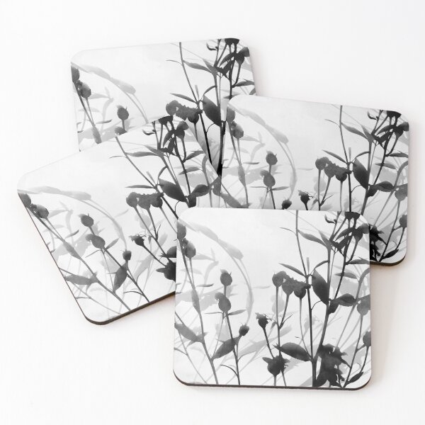 Item preview, Black and Grey Budding Branches Watercolor Painting designed and sold by Janine Aykens.