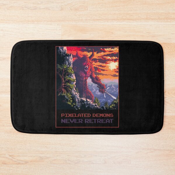 Item preview, Pixelated Demons Never Retreat designed and sold by MagicAxe.