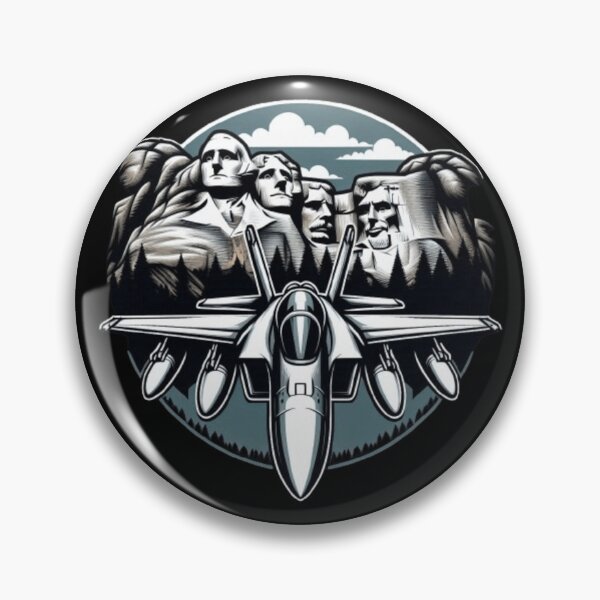 Item preview, F-18 attack flying by Mount Rushmore  designed and sold by BeztProductz.