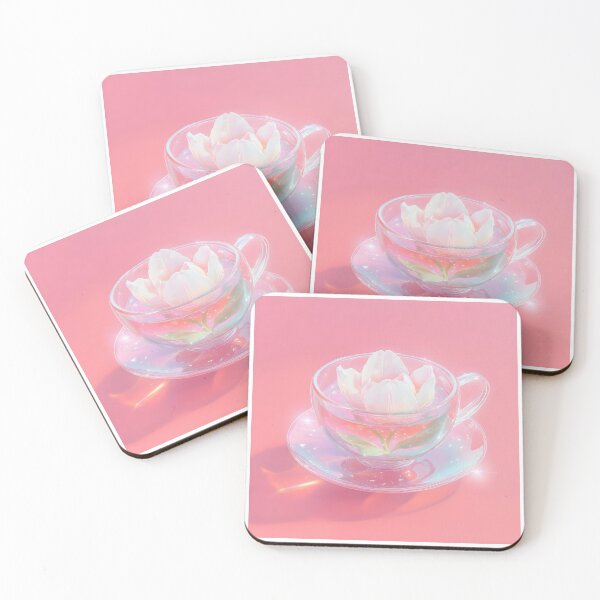 Item preview, Pink Floral Tea Art designed and sold by DreamyArtDesign.