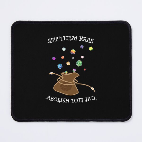 Item preview, Set Them Free Abolish Dice Jail (Dark Background Colors) designed and sold by CatchiBatchi.