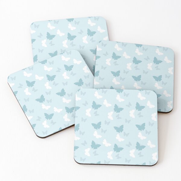 Item preview, Light Blue Tone Butterflies designed and sold by dottiedigitals.