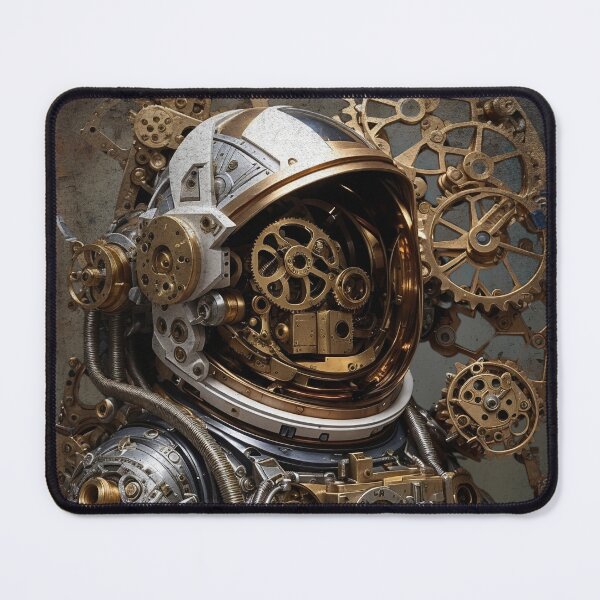 Item preview, Grunge Steampunk Robotic Astronaut - Space designed and sold by FlowerMeFlorals.