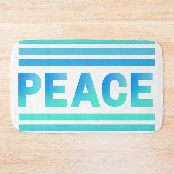 Item preview, Peace in turquoise blue  designed and sold by Kalpa.