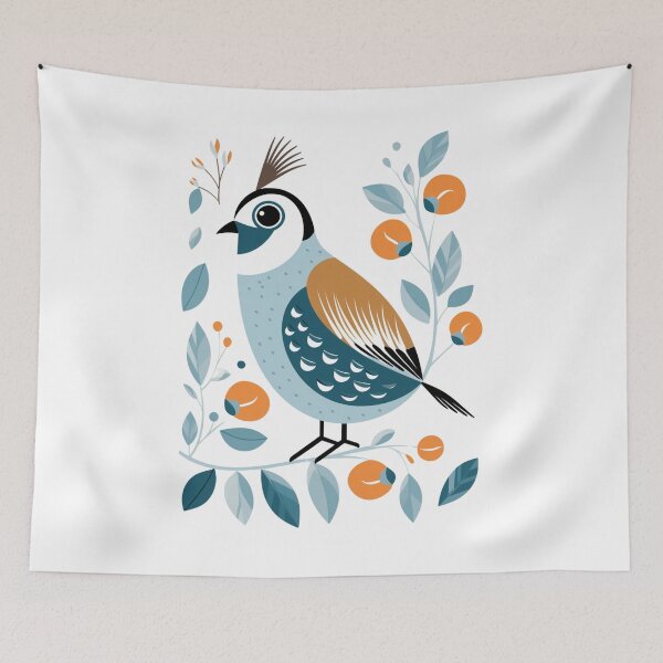 Item preview, Whimsical California Quail designed and sold by Sketch-Shack.