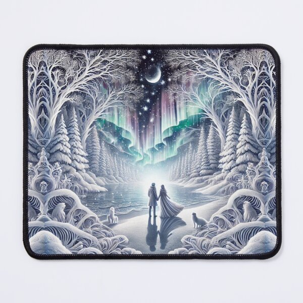 Item preview, Winter Wonderland Romance: Infinite Snowy Serenity 3-D with Hidden Designs Optical Illusion designed and sold by Meta2Physical.