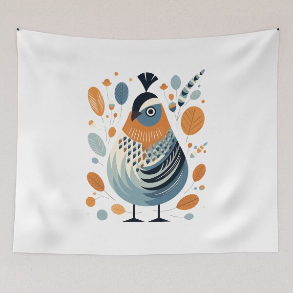 Item preview, Whimsical California Quail designed and sold by Sketch-Shack.