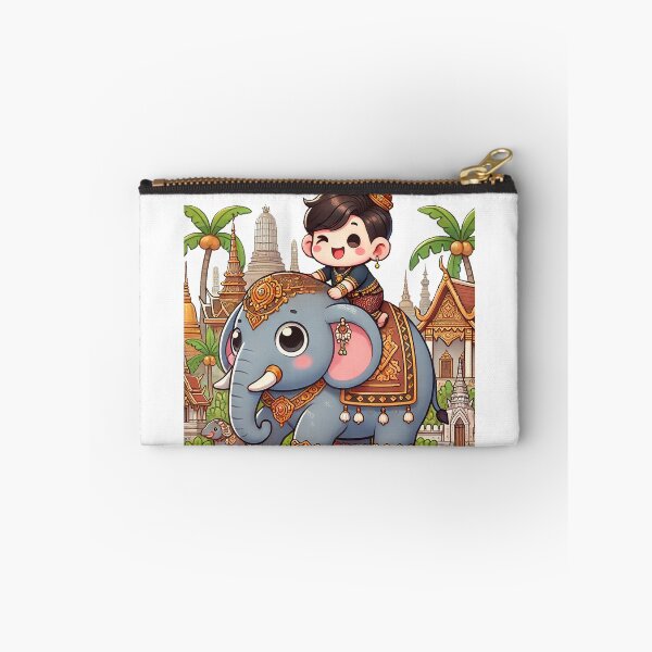 Item preview, Thai Boy Riding an Adorable Elephant designed and sold by Chokhdi289shop.