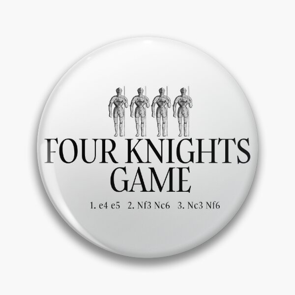 Item preview, Four Knights Game - Chess Opening Design designed and sold by felixpauli.