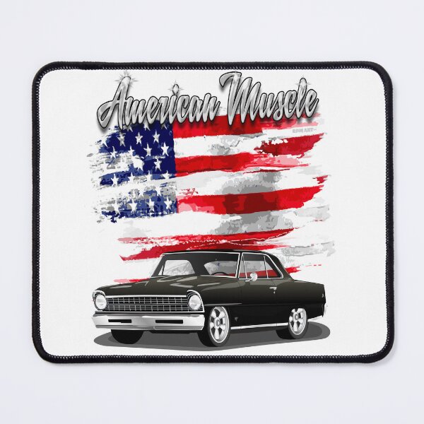 Item preview, 1967 Black Chevy Nova with American Flag "American Muscle" designed and sold by RPM-ART.