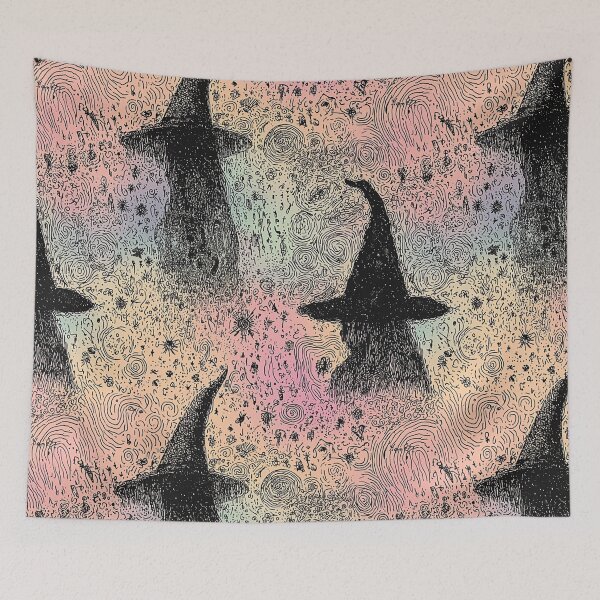 Item preview, A whimsical witch pattern designed and sold by The Retro Stop.