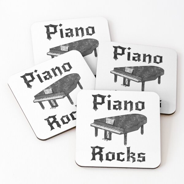 Item preview, Piano Rocks, Pianist Heavy Metal Musician Goth designed and sold by doodlerob.