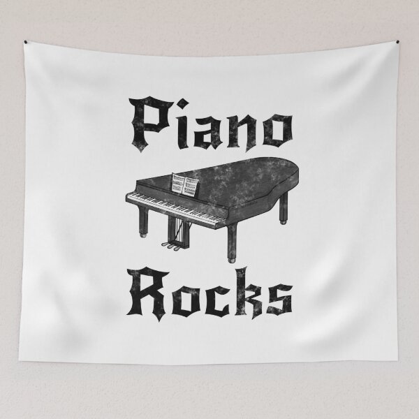 Item preview, Piano Rocks, Pianist Heavy Metal Musician Goth designed and sold by doodlerob.