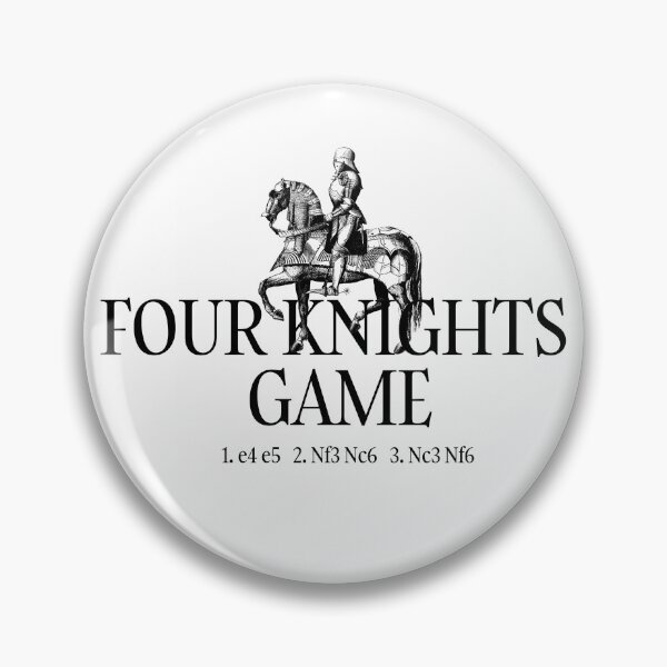 Item preview, Four Knights Game - Chess Opening Design designed and sold by felixpauli.