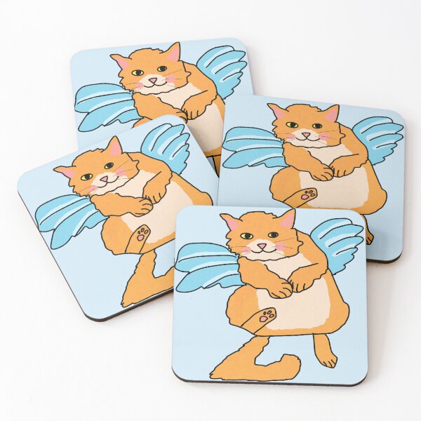 Item preview, Winged cat  designed and sold by Kaewtaming.