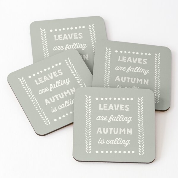 Item preview, LEAVES ARE FALLING GREEN by Monika Strigel designed and sold by SunlightStudios.