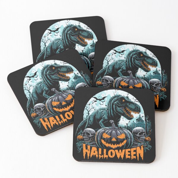 Item preview, Spooky T-Rex Halloween Night designed and sold by Quirky Shirts.