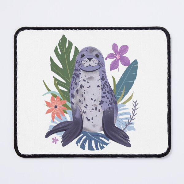 Item preview, Whimsical Hawaiian Monk Seal designed and sold by Sketch-Shack.