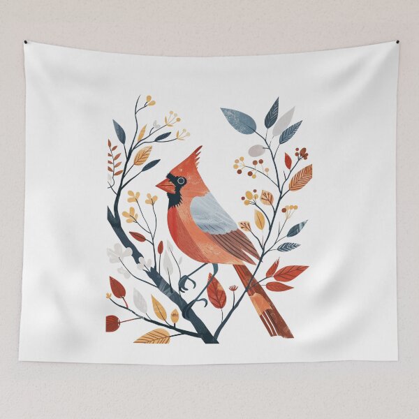 Item preview, Whimsical Northern Cardinal designed and sold by Sketch-Shack.