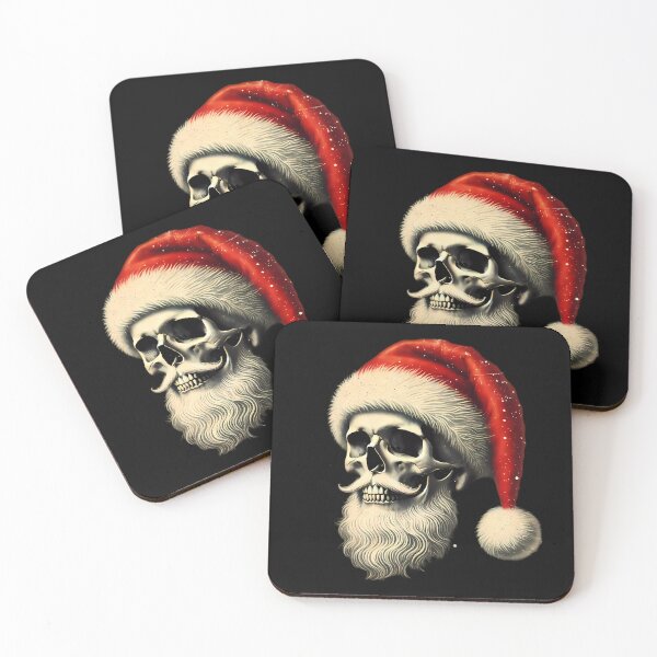 Item preview, Santa Skull: Christmas with an Edge. designed and sold by Linework Studio.
