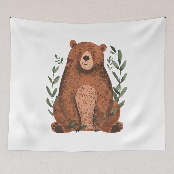 Item preview, Whimsical Grizzly Bear designed and sold by Sketch-Shack.
