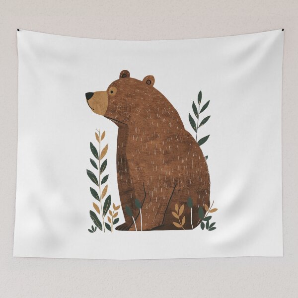 Item preview, Whimsical Grizzly Bear designed and sold by Sketch-Shack.