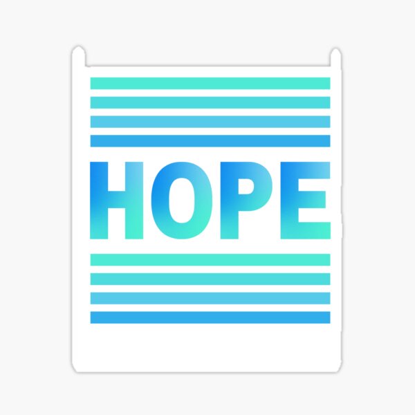 Item preview, Hope in turquoise blue  designed and sold by Beloved16.