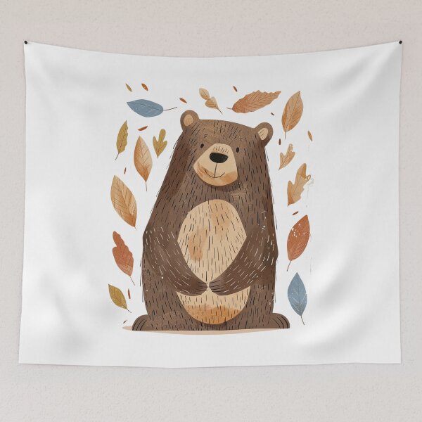 Item preview, Whimsical Grizzly Bear designed and sold by Sketch-Shack.