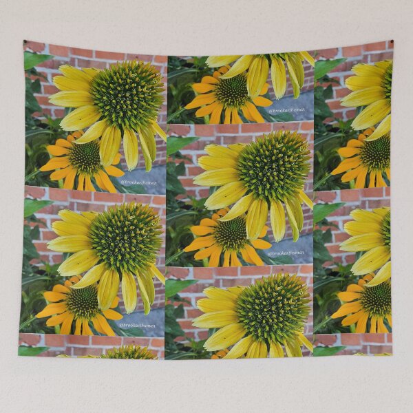 Item preview, Coneflower and Bricks designed and sold by DancingCreek.