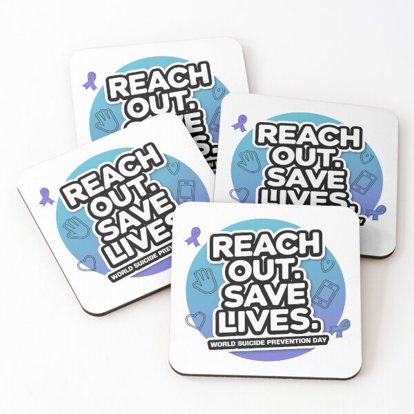 Item preview, Sticker T-Shirt Design Trending: Reach Out, Save Lives designed and sold by ForeverPrintsOK.