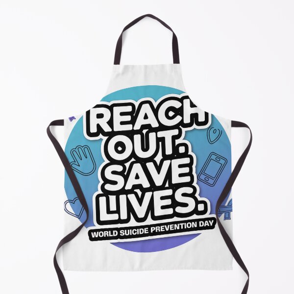 Item preview, Sticker T-Shirt Design Trending: Reach Out, Save Lives designed and sold by ForeverPrintsOK.