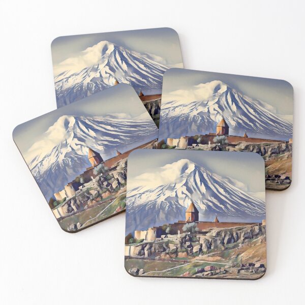 Item preview, Khor Virap church with Ararat Mountain designed and sold by sid1802.
