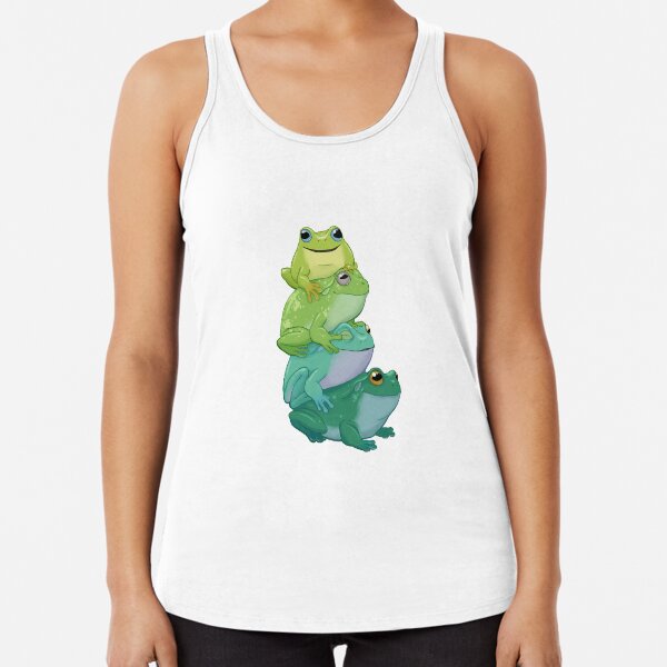 Sticky frog stack Racerback Tank Top