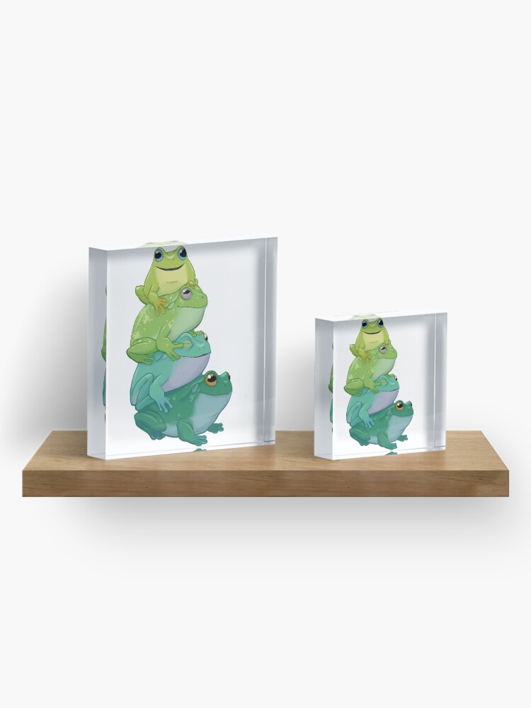Alternate view of Sticky frog stack Acrylic Block