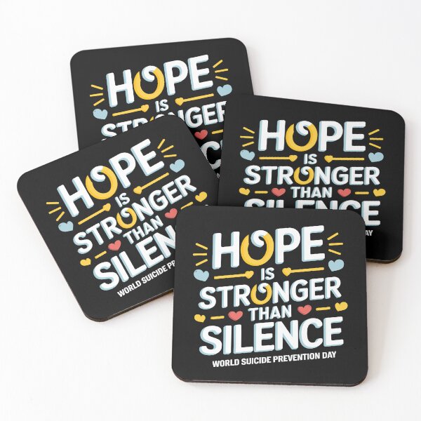 Item preview, Sticker T-Shirt Design Trending: Hope is Stronger than Silence designed and sold by ForeverPrintsOK.