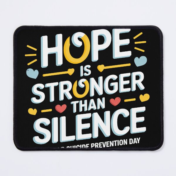 Item preview, Sticker T-Shirt Design Trending: Hope is Stronger than Silence designed and sold by ForeverPrintsOK.