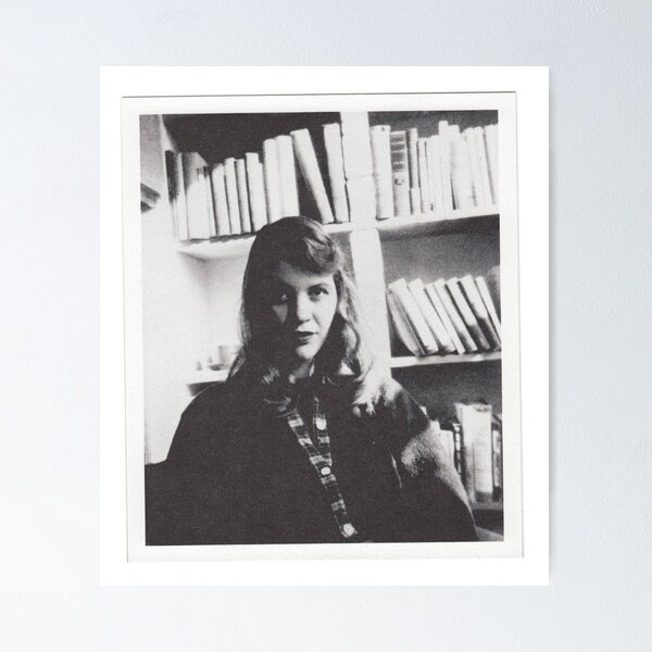 Item preview, Sylvia Plath portrait designed and sold by Oqueartecura.