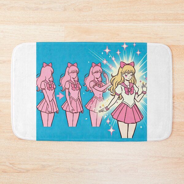 Item preview, Anime Girl Transforming Pop Art Style designed and sold by artofuniverse.