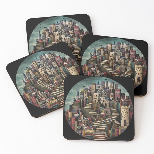 Item preview, Bookworm's Paradise: Literary Cityscape designed and sold by CozyLounge.