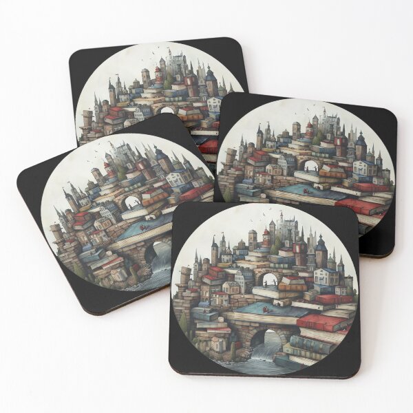Item preview, Bookworm's Paradise: Literary Cityscape designed and sold by CozyLounge.
