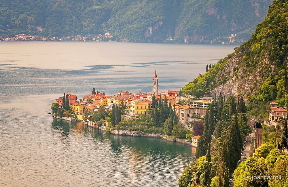 View Of Varenna Lake Como Italy By Joancarroll Redbubble