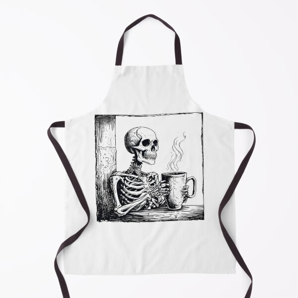 Item preview, Skeleton drinking coffee in peace in the corner designed and sold by CHday.