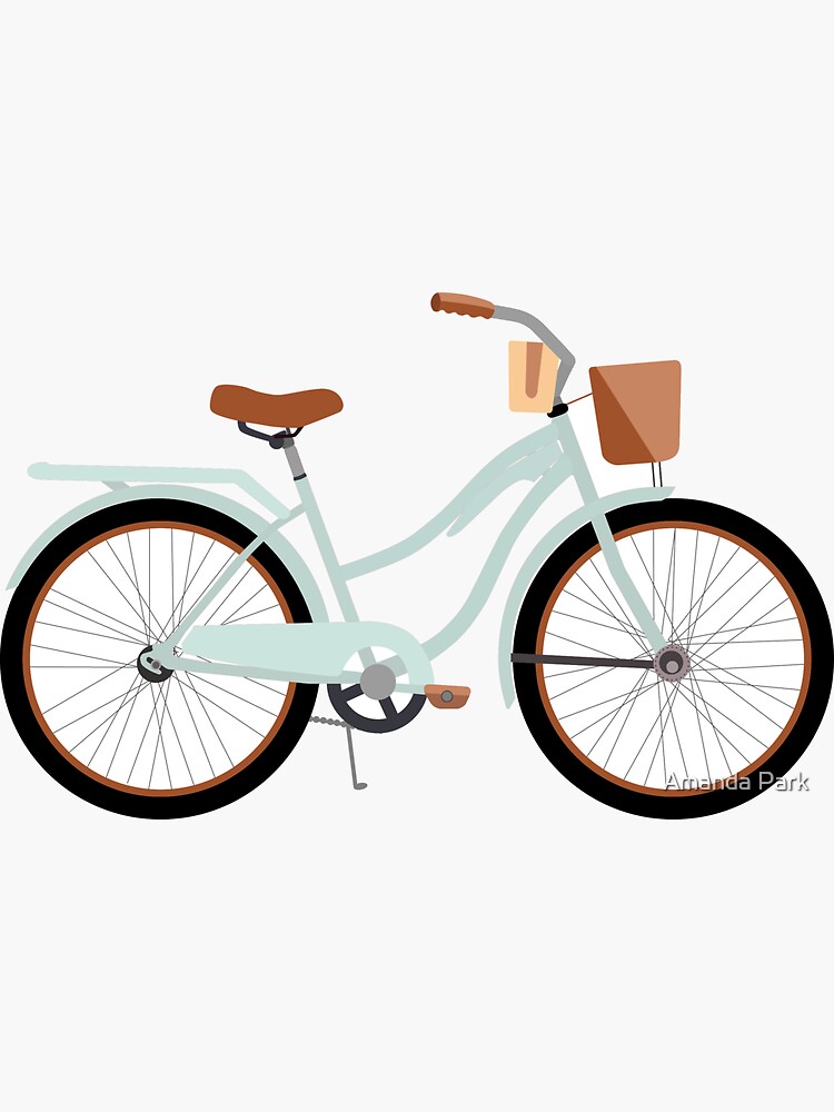 "Cruiser Bike" Sticker for Sale by AmandaPark1 Redbubble