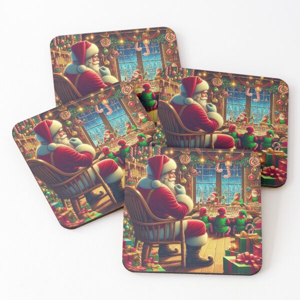 Item preview, Santa Claus OVerseeing His Workshop  designed and sold by Halifaxartguy.
