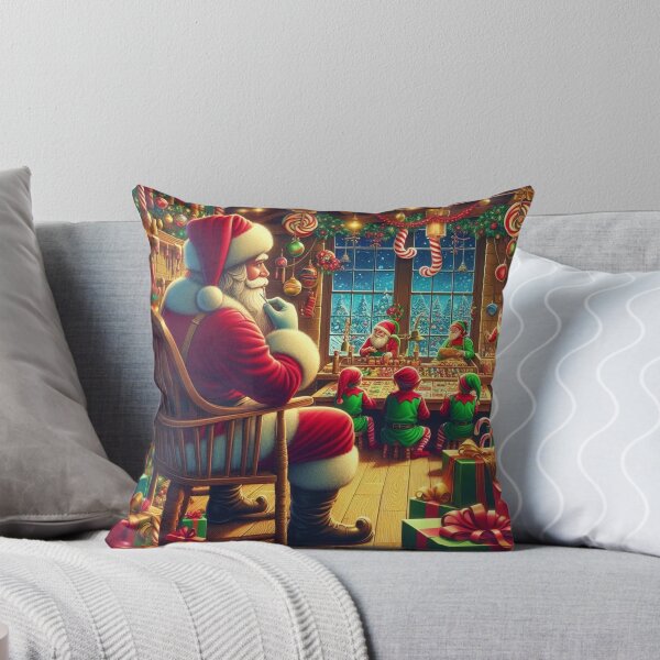 Item preview, Santa Claus OVerseeing His Workshop  designed and sold by Halifaxartguy.