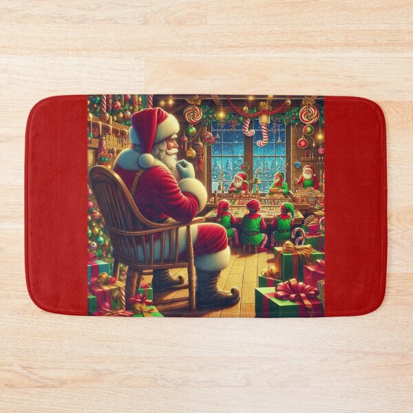 Item preview, Santa Claus OVerseeing His Workshop  designed and sold by Halifaxartguy.