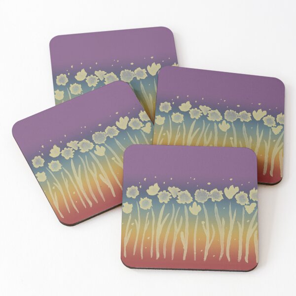 Item preview, Alliums and Daffodils Watercolor Painting - Rainbow Sunset + Gold designed and sold by Irene Estelle.
