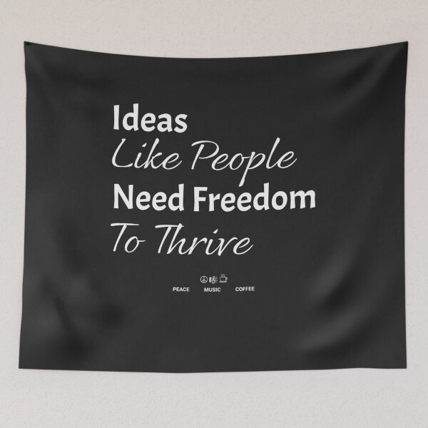 Item preview, Ideas Like People Need Freedom To Thrive designed and sold by AldenTees.